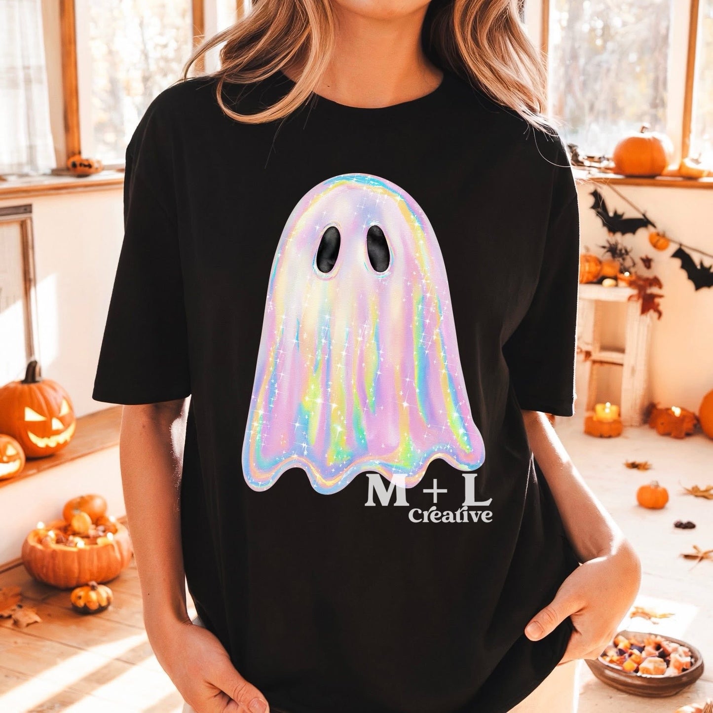 GLITTER Iridescent Ghost