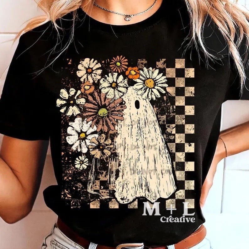 Ghost with Flowers