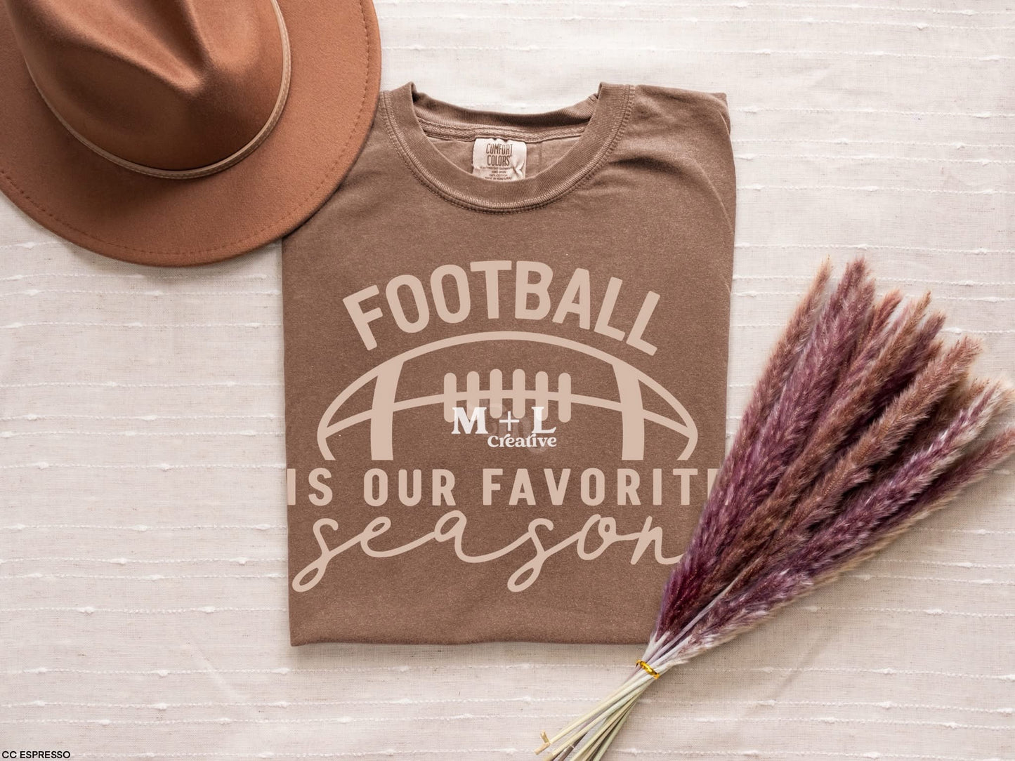 Football Is Our Favorite Season Light Tan