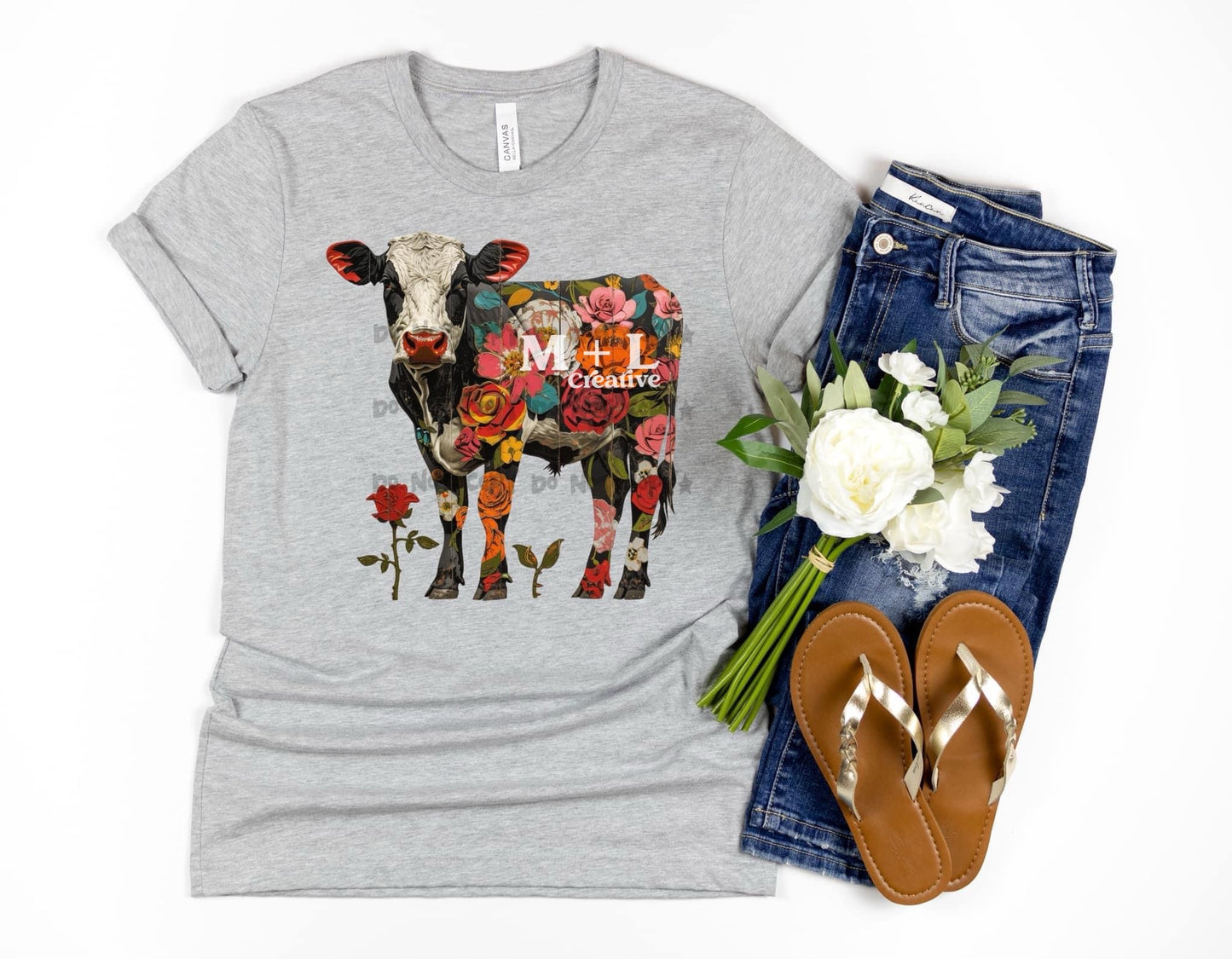 Floral Cow