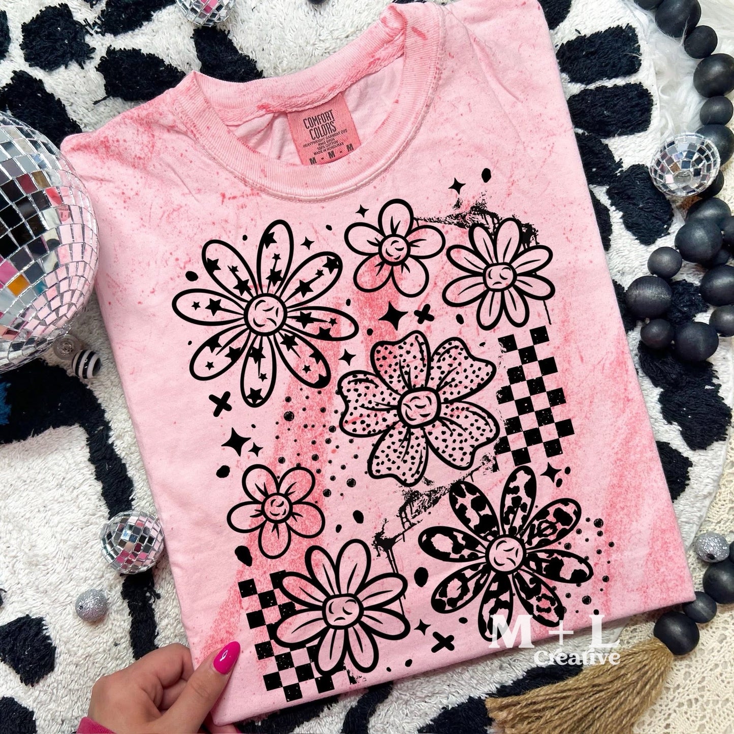Floral Checker Doodles