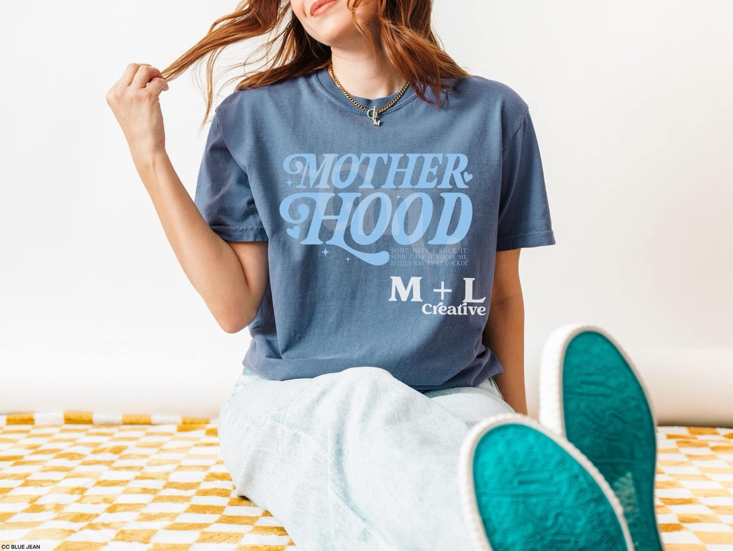 Motherhood Light Blue Ink
