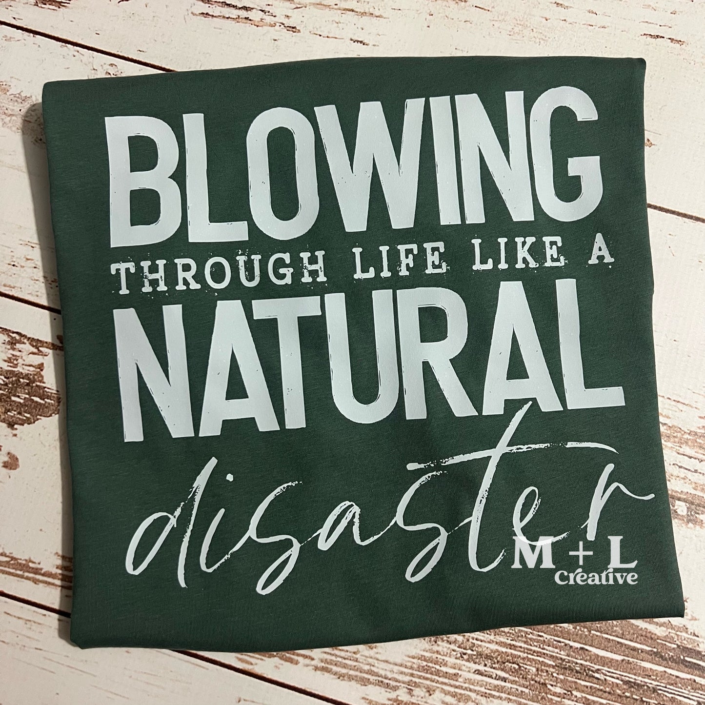 Natural Disaster White Ink
