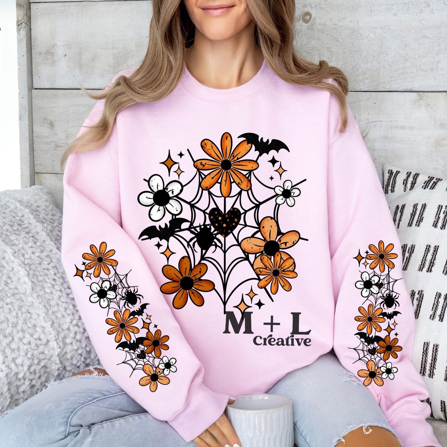 Floral Web with Sleeves