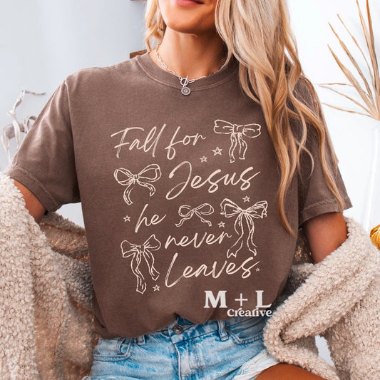 Fall For Jesus Cream Ink