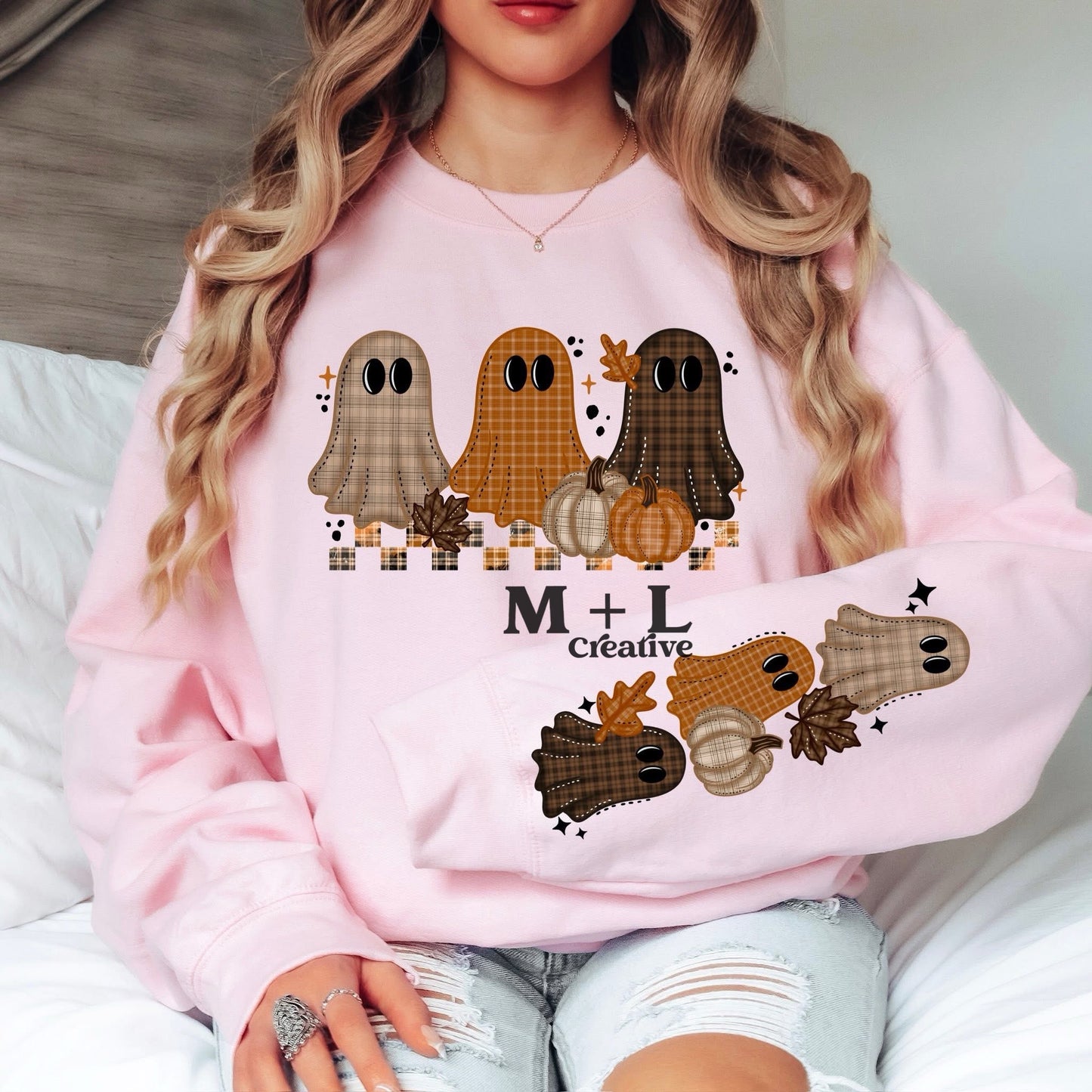 Plaid Ghosts with Sleeves