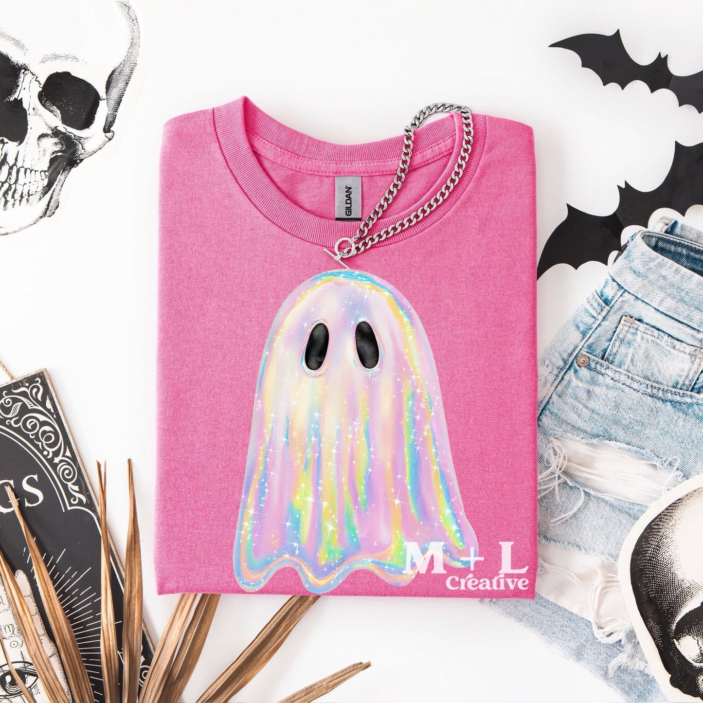 GLITTER Iridescent Ghost