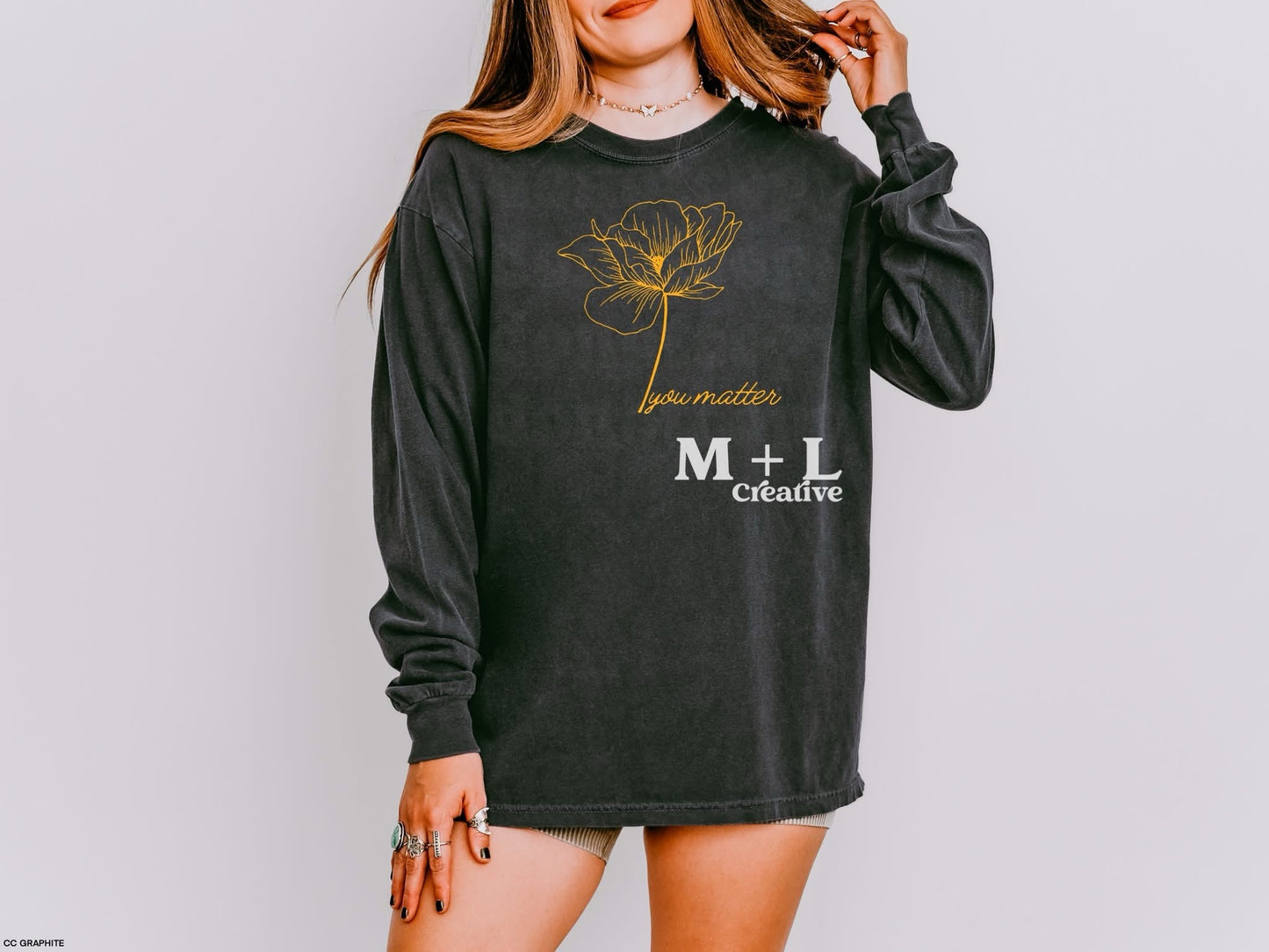 You Matter Flower Mustard Color