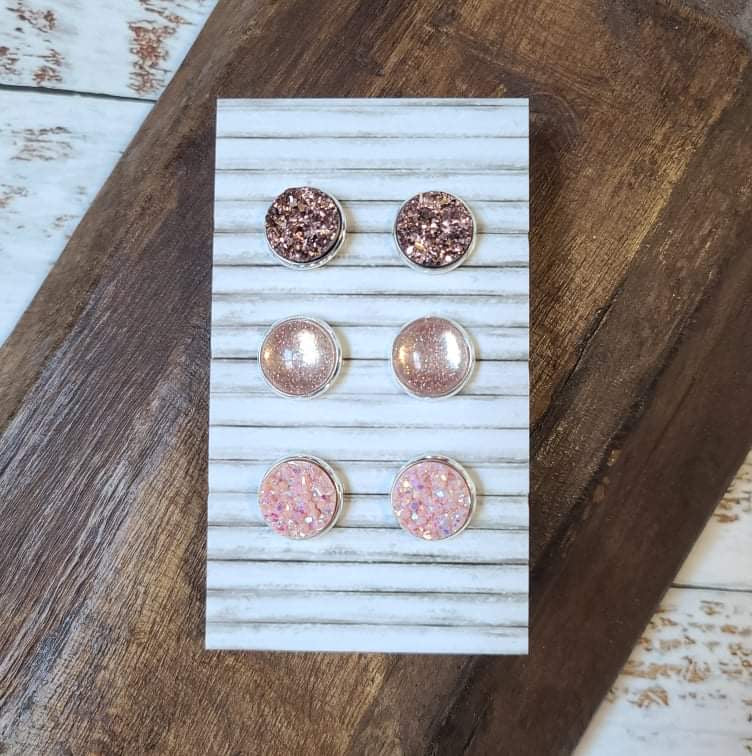 Earring Set - Rose Gold