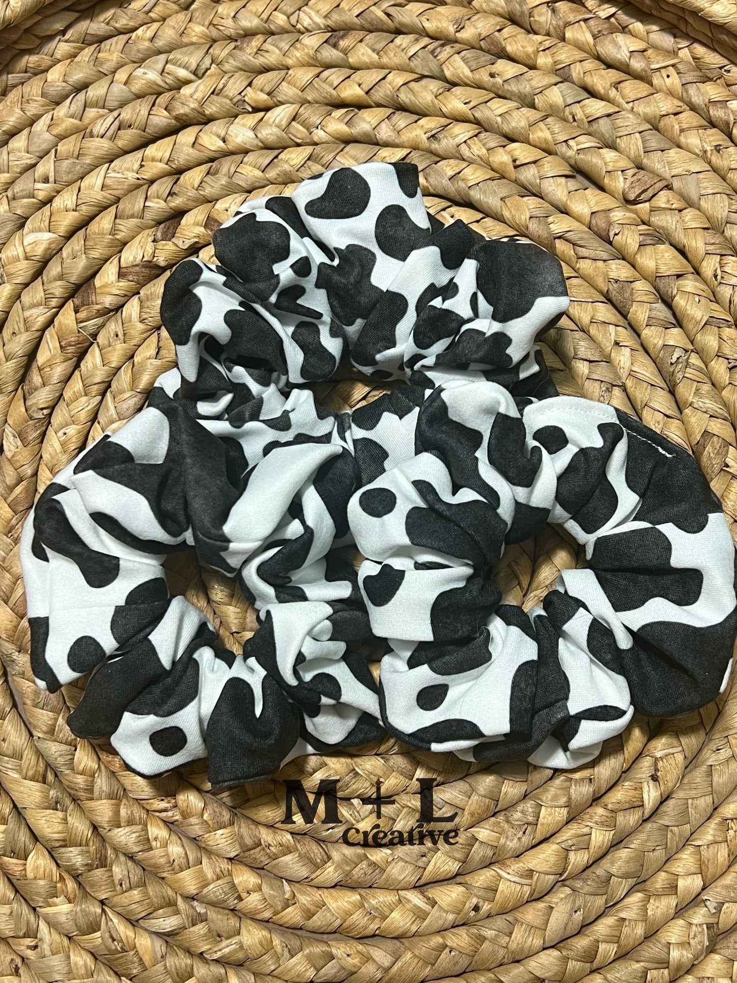 Cow Scrunchie