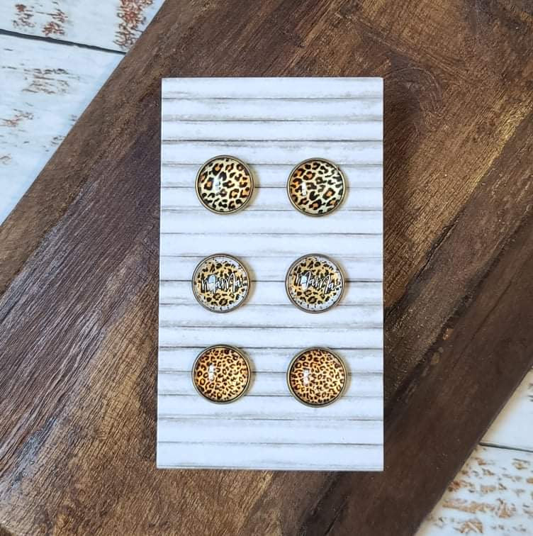 Earring Set - Leopard Mama