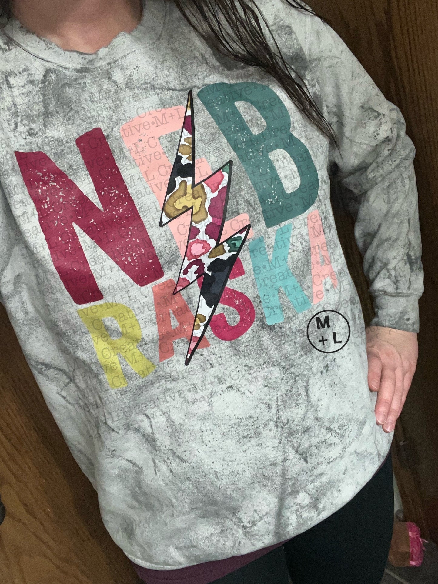 PRE-ORDER Nebraska Lightening Bolt