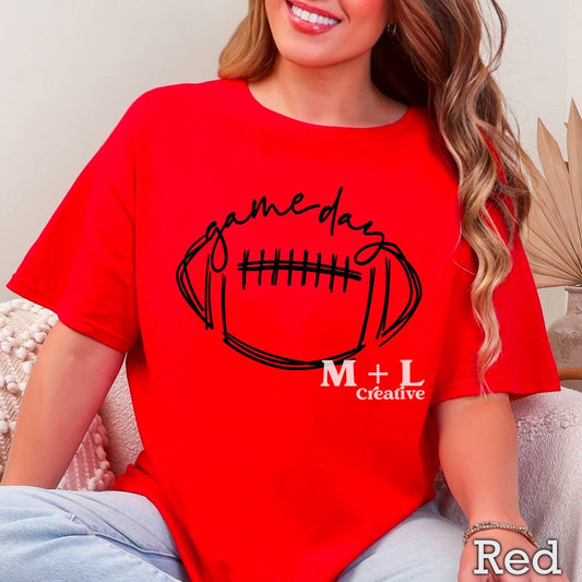 Game Day Football Black