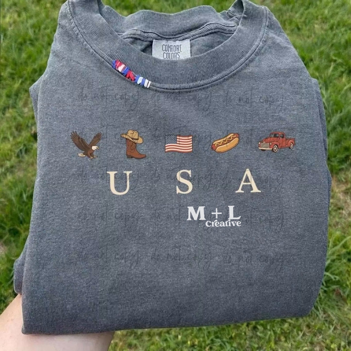 USA Eagle Boot Flag Hotdog
