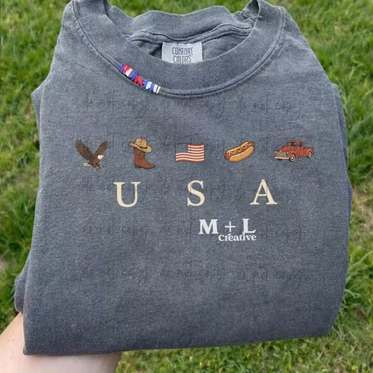 USA Eagle Boot Flag Hotdog