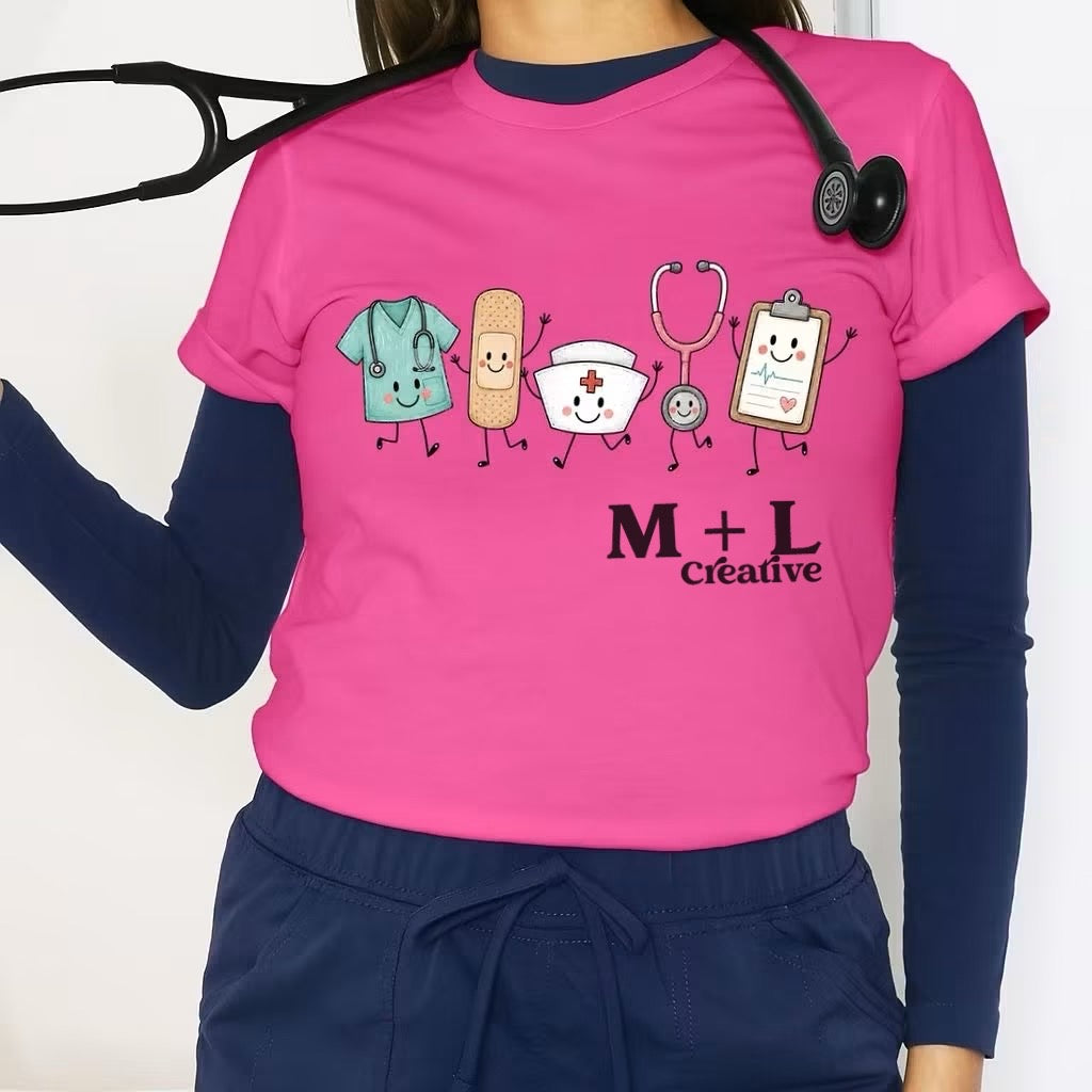 Nurse Happy Doodles