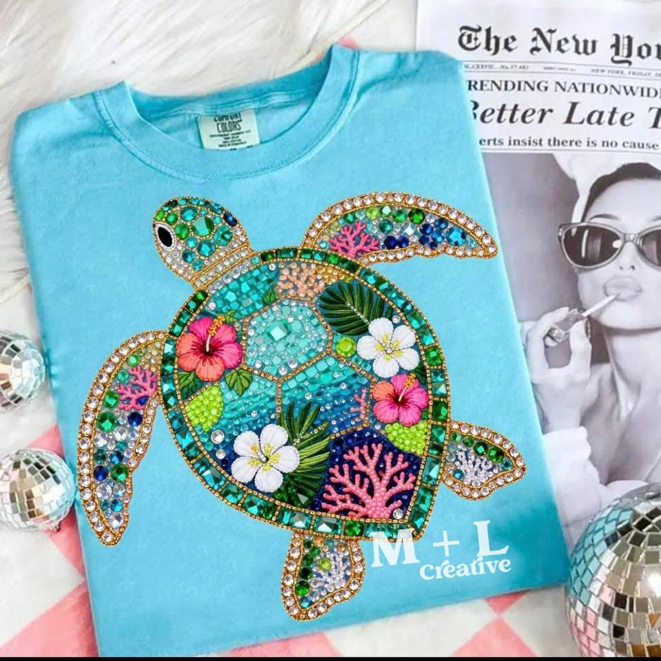 Faux Gem Sea Turtle