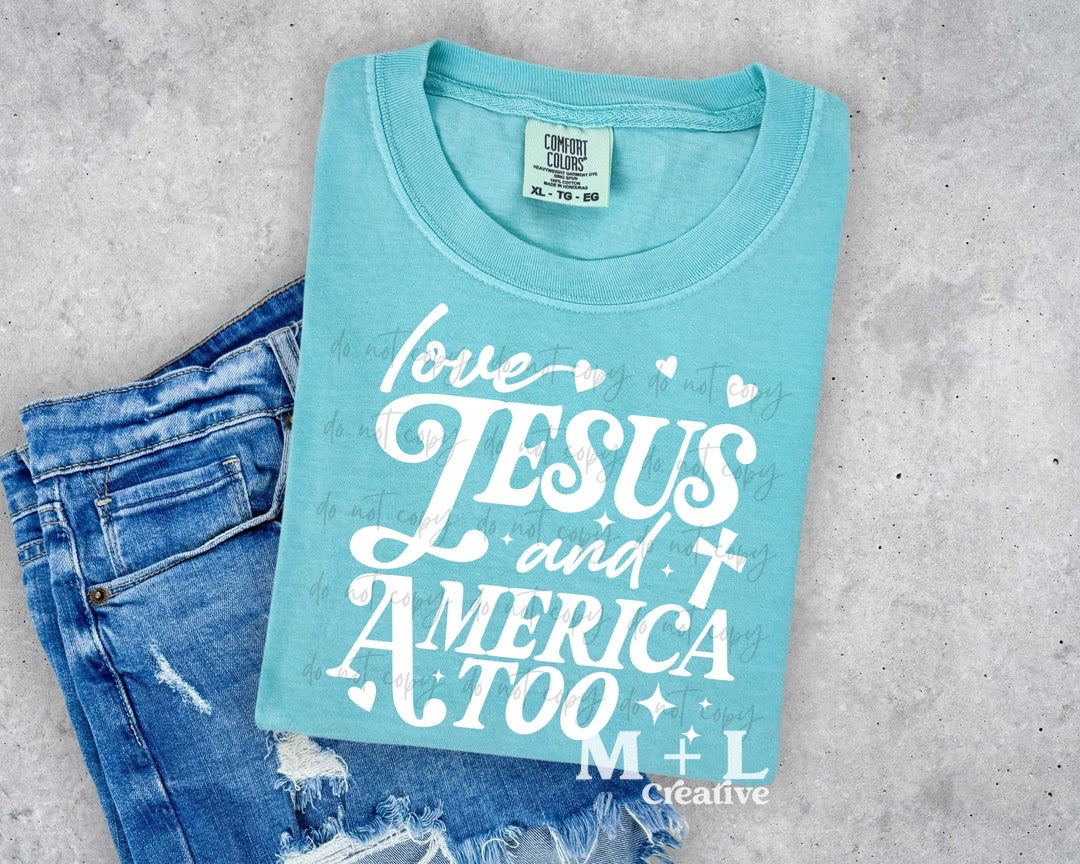 Loves Jesus and America too White