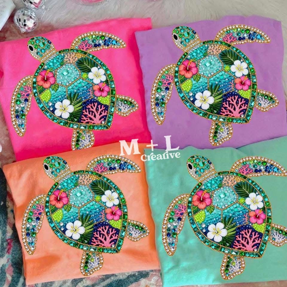 Faux Gem Sea Turtle