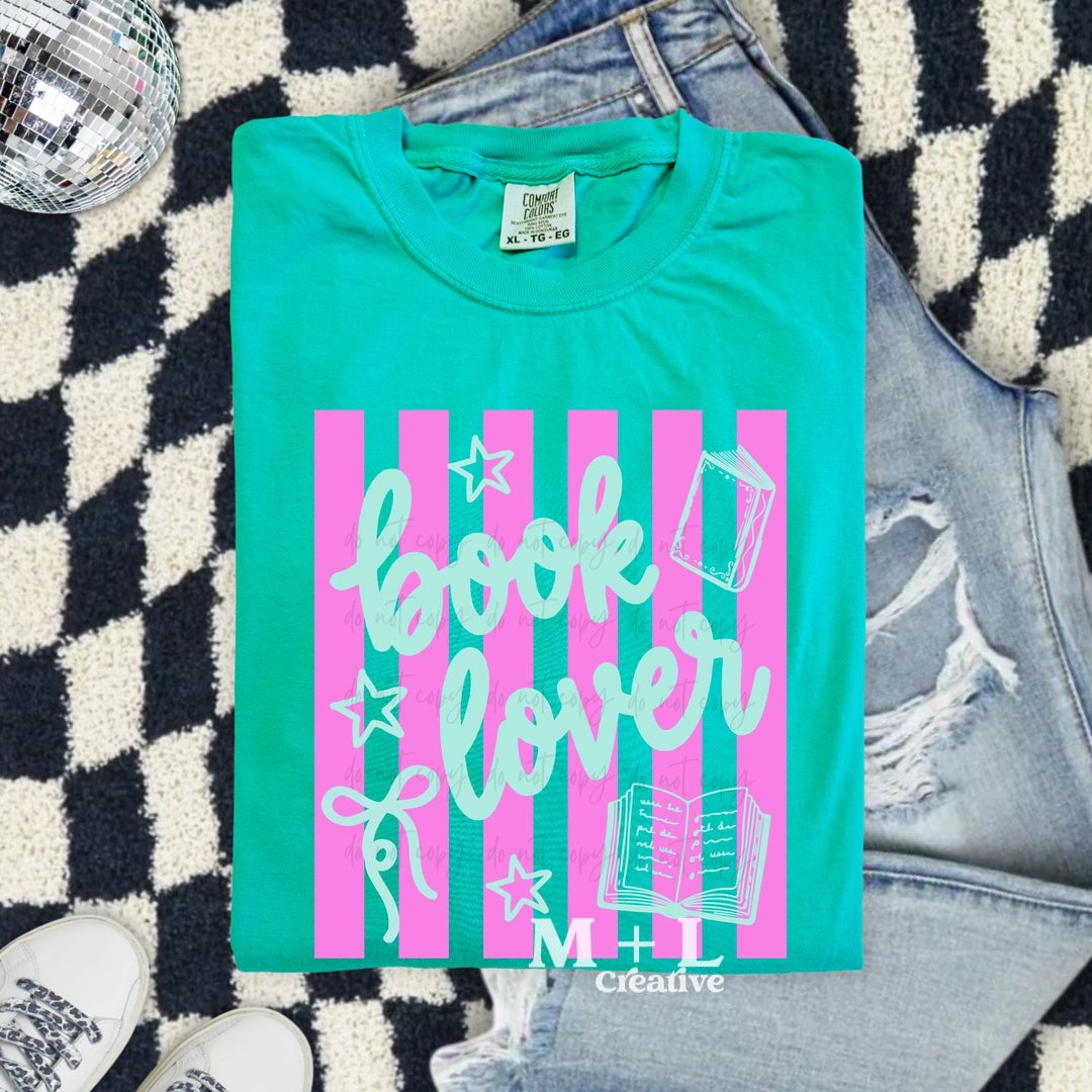 Coquette Stripes Book Lover