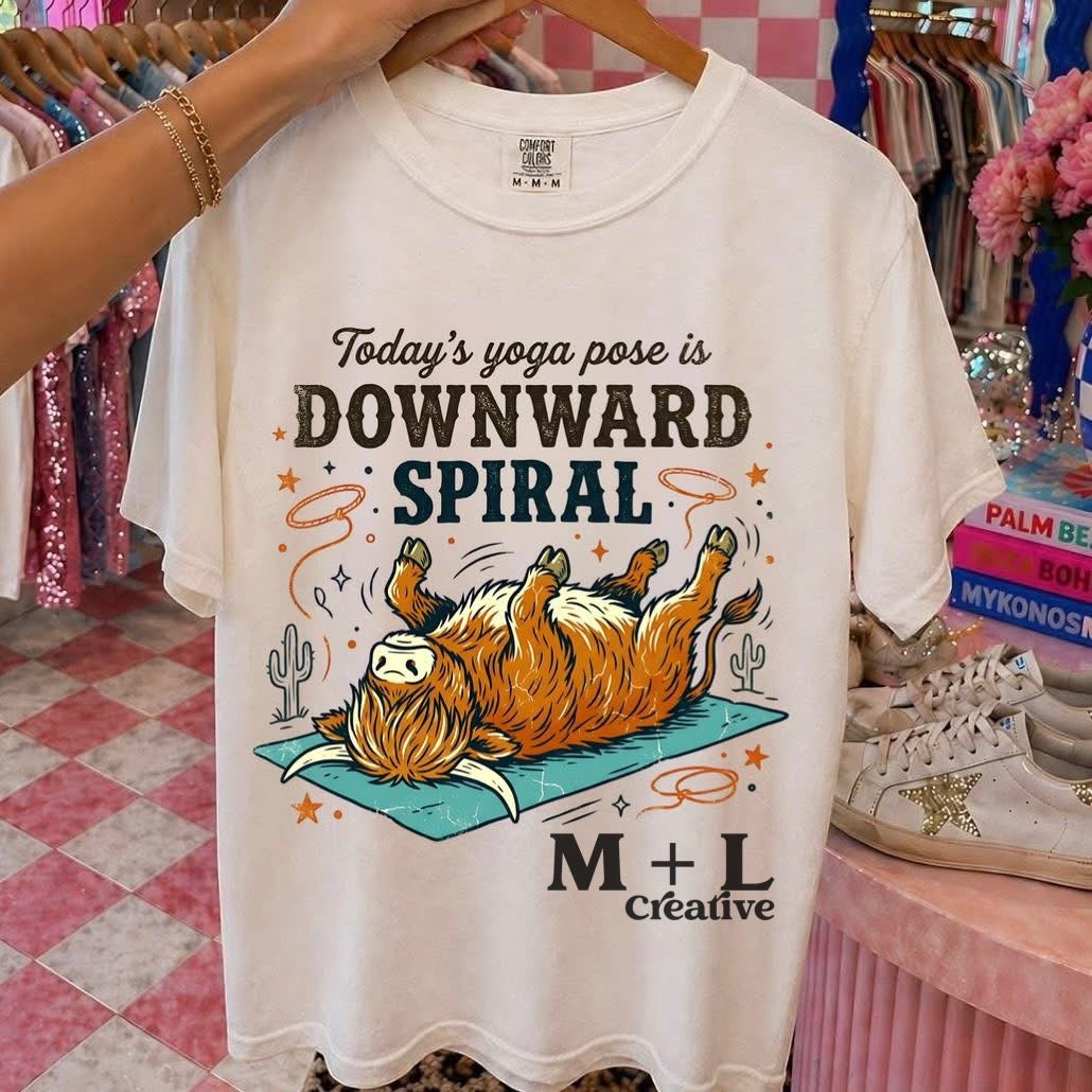 Downward Spiral Cow