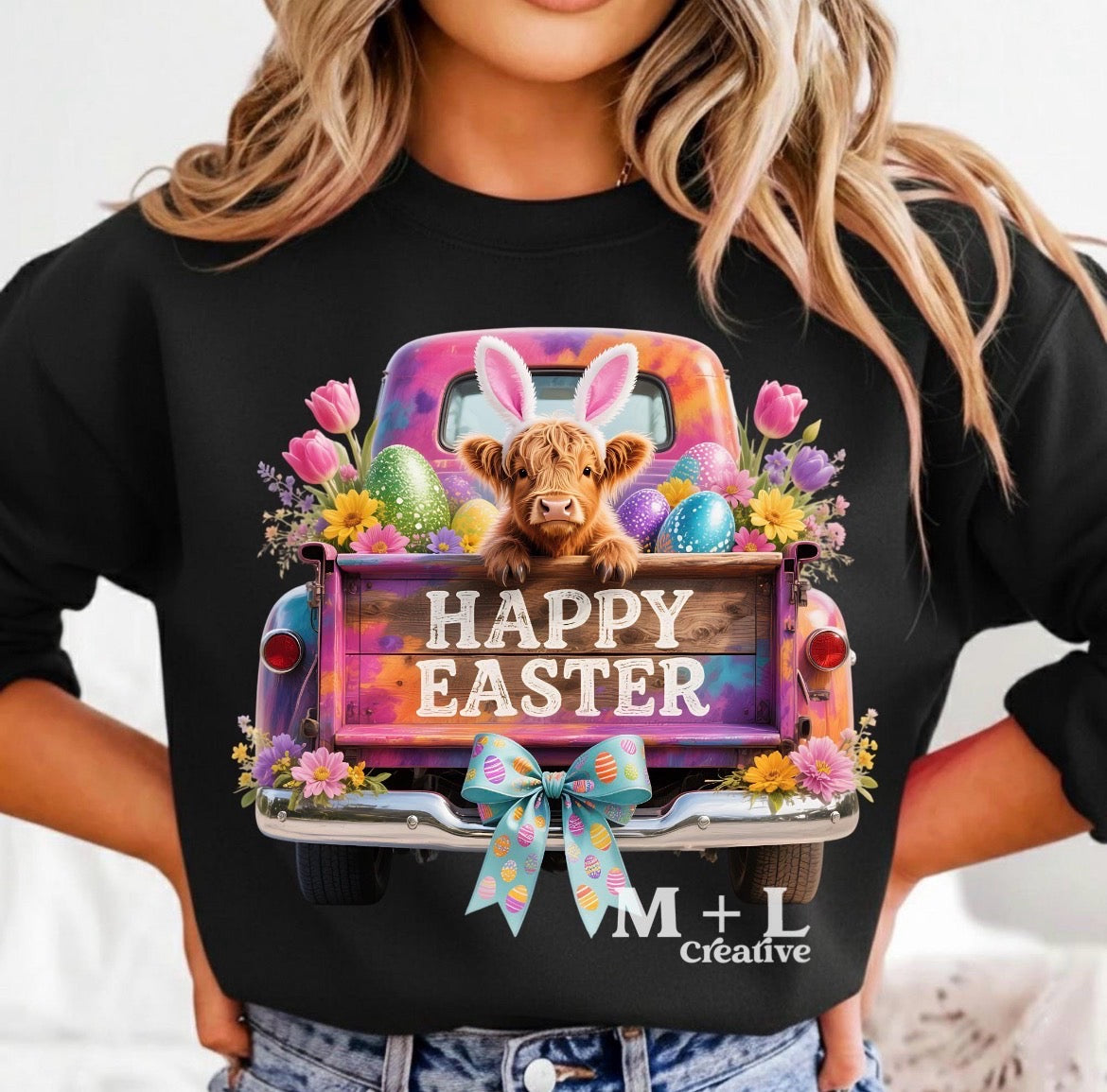 Dyed Truck Happy Easter