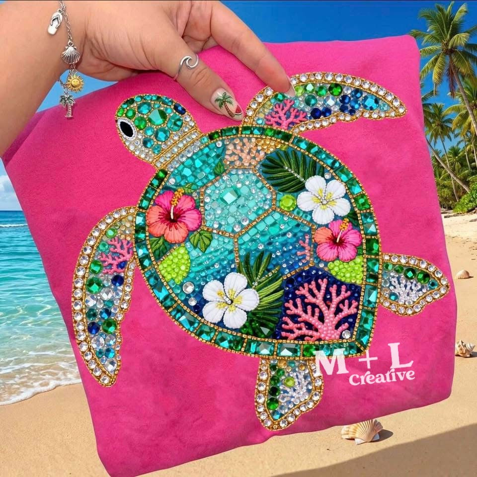 Faux Gem Sea Turtle
