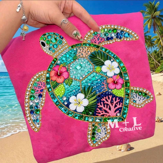 Faux Gem Sea Turtle
