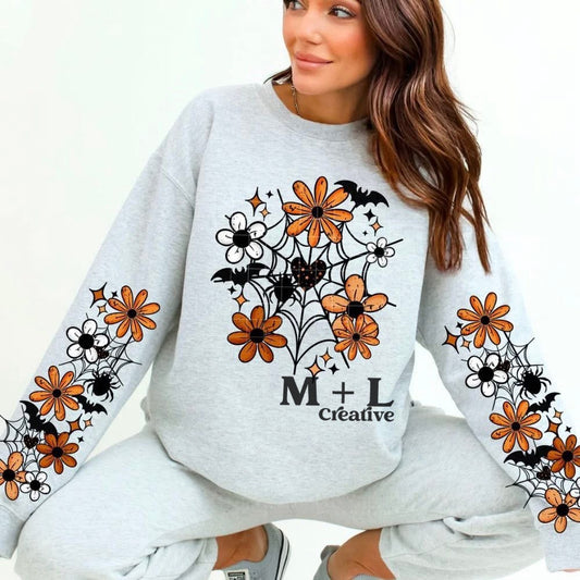 Floral Web with Sleeves