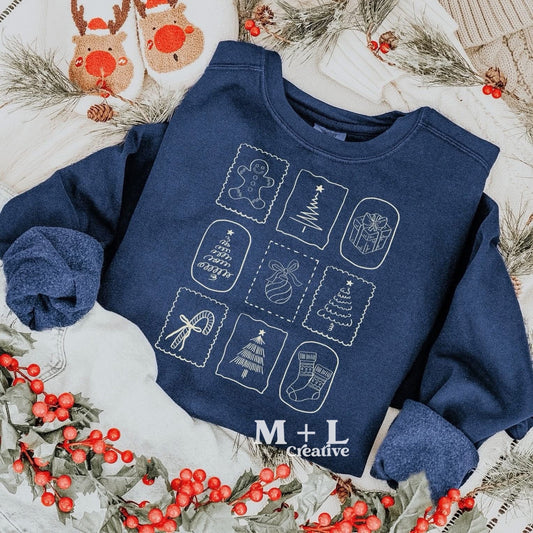 Christmas Doodles Beige