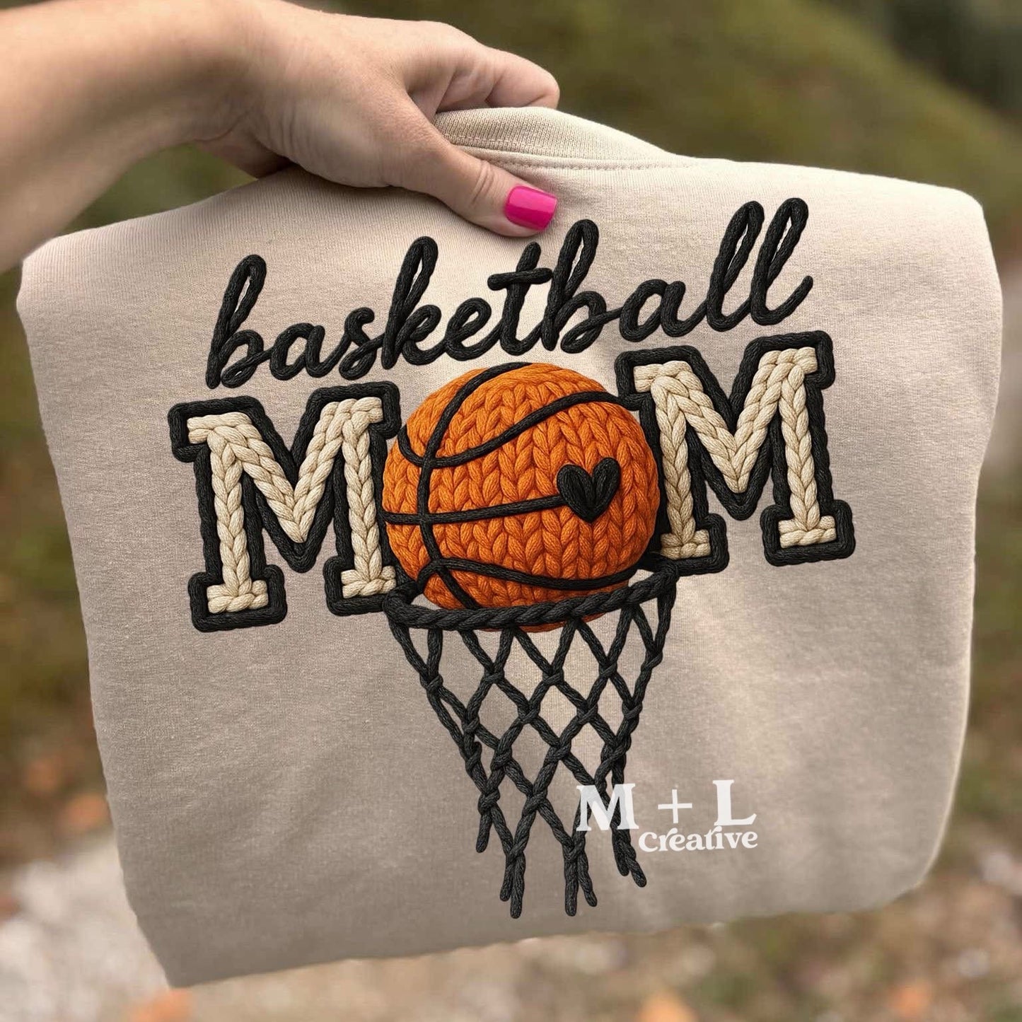 Basketball Mom Faux Yarn