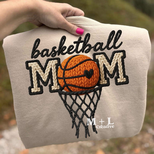Basketball Mom Faux Yarn