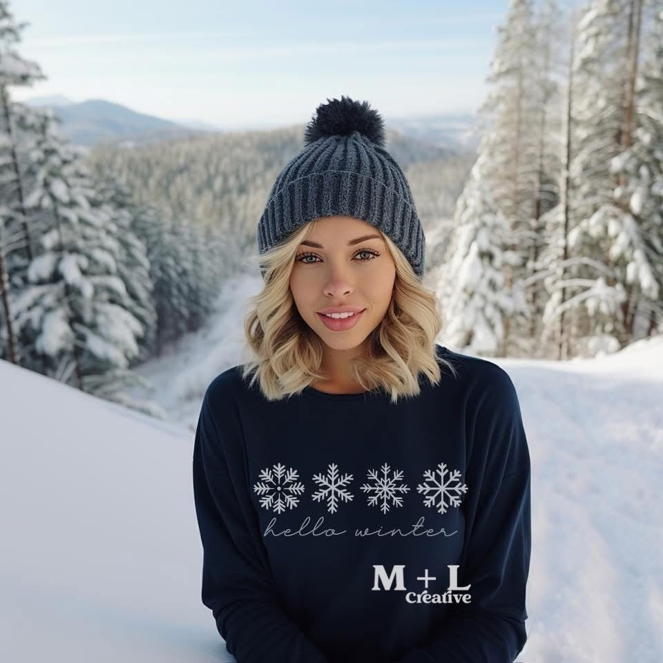 Hello Winter Metallic Silver