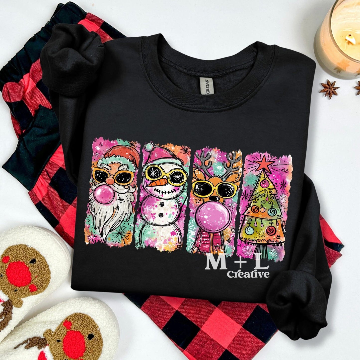 Glitter Colorful Christmas