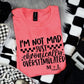 Not Mad Chronically Overstimulated