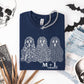 Metallic Silver Ghosts Trio