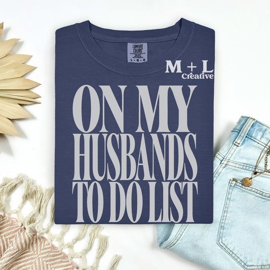On My Husbands To-Do List