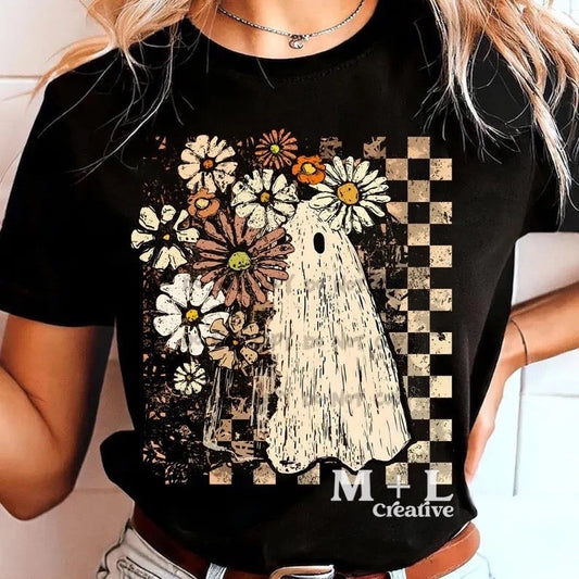 Ghost with Flowers