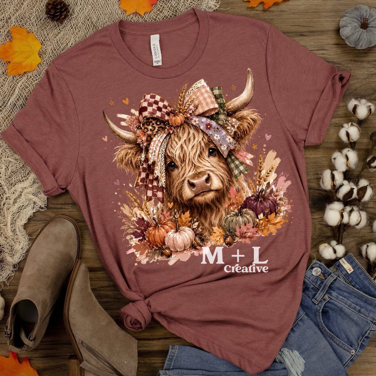 Autumn Highland Cow
