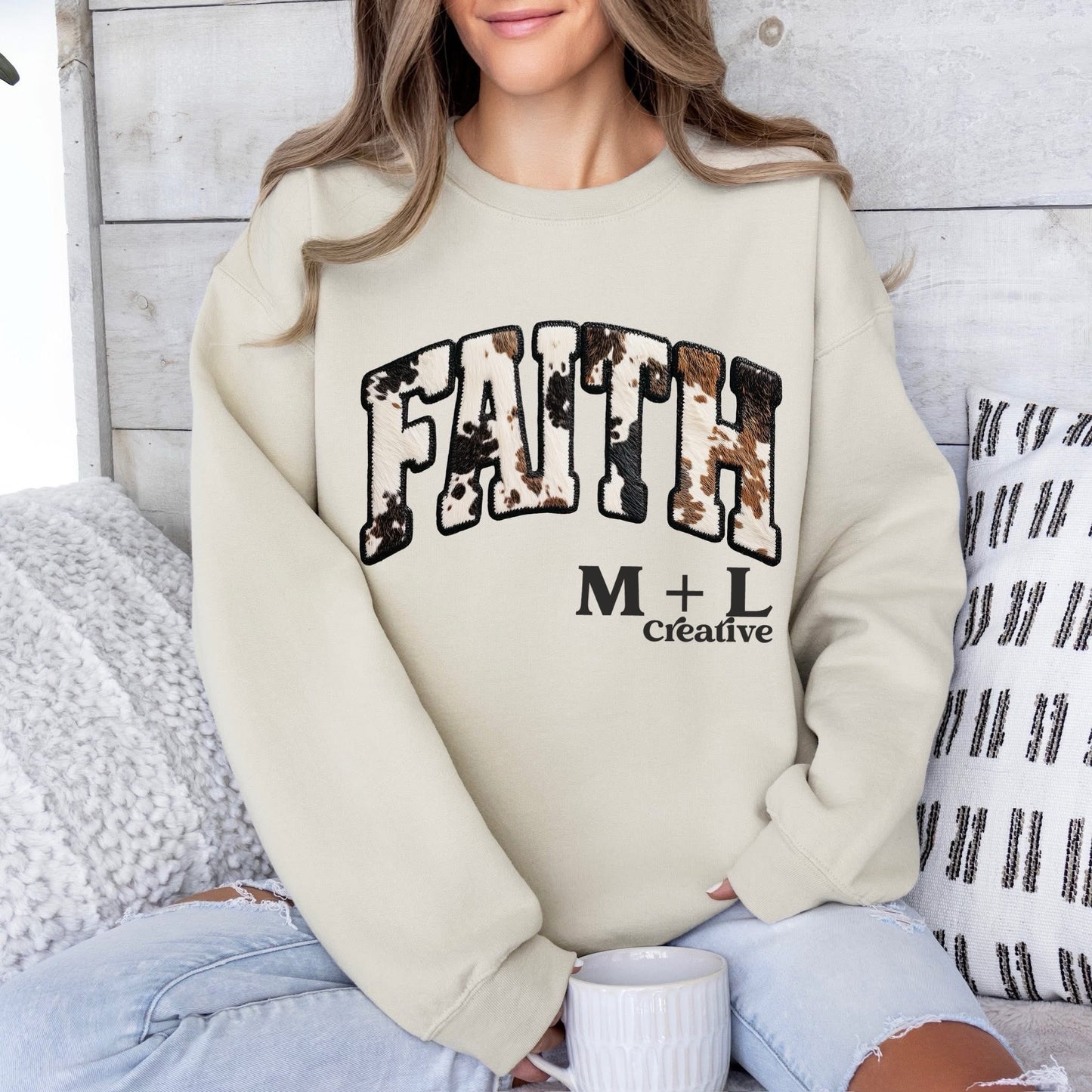 Faith Cow Print