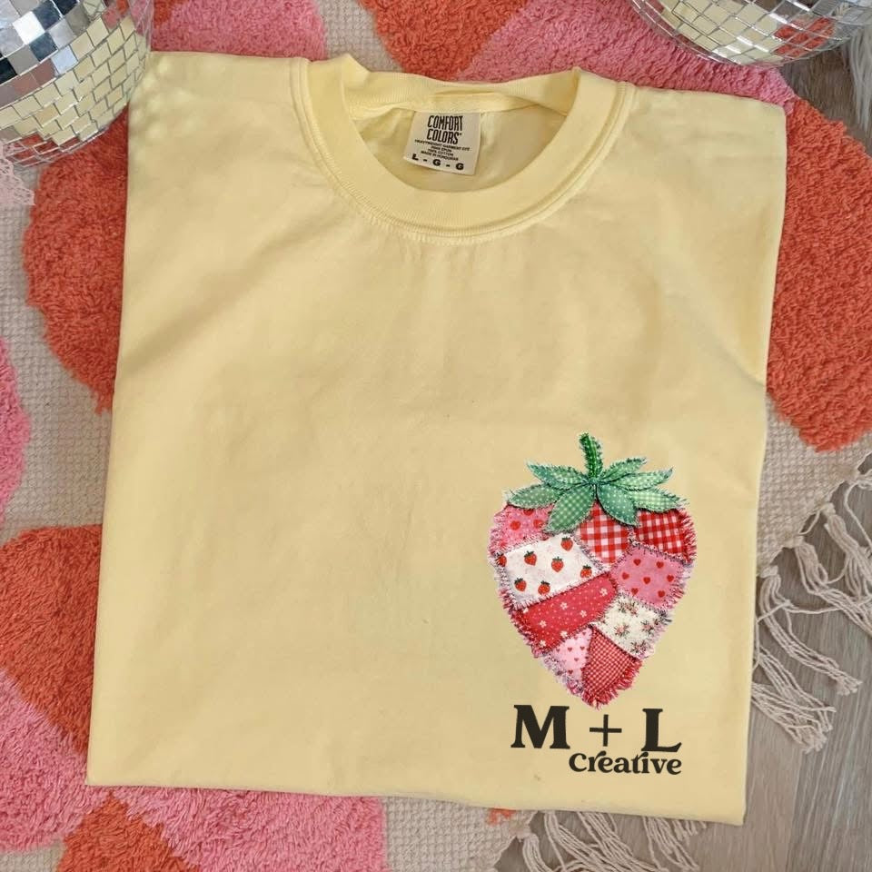 Pocket Patchwork Strawberry