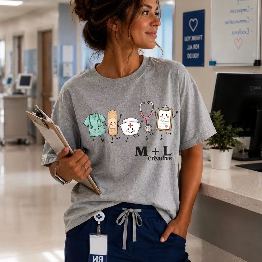 Nurse Happy Doodles