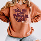 Take Me To The Pumpkin Patch Maroon Ink
