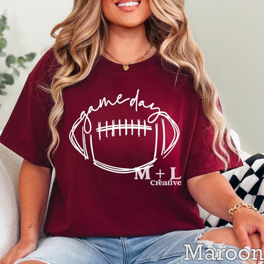 Game Day Football White