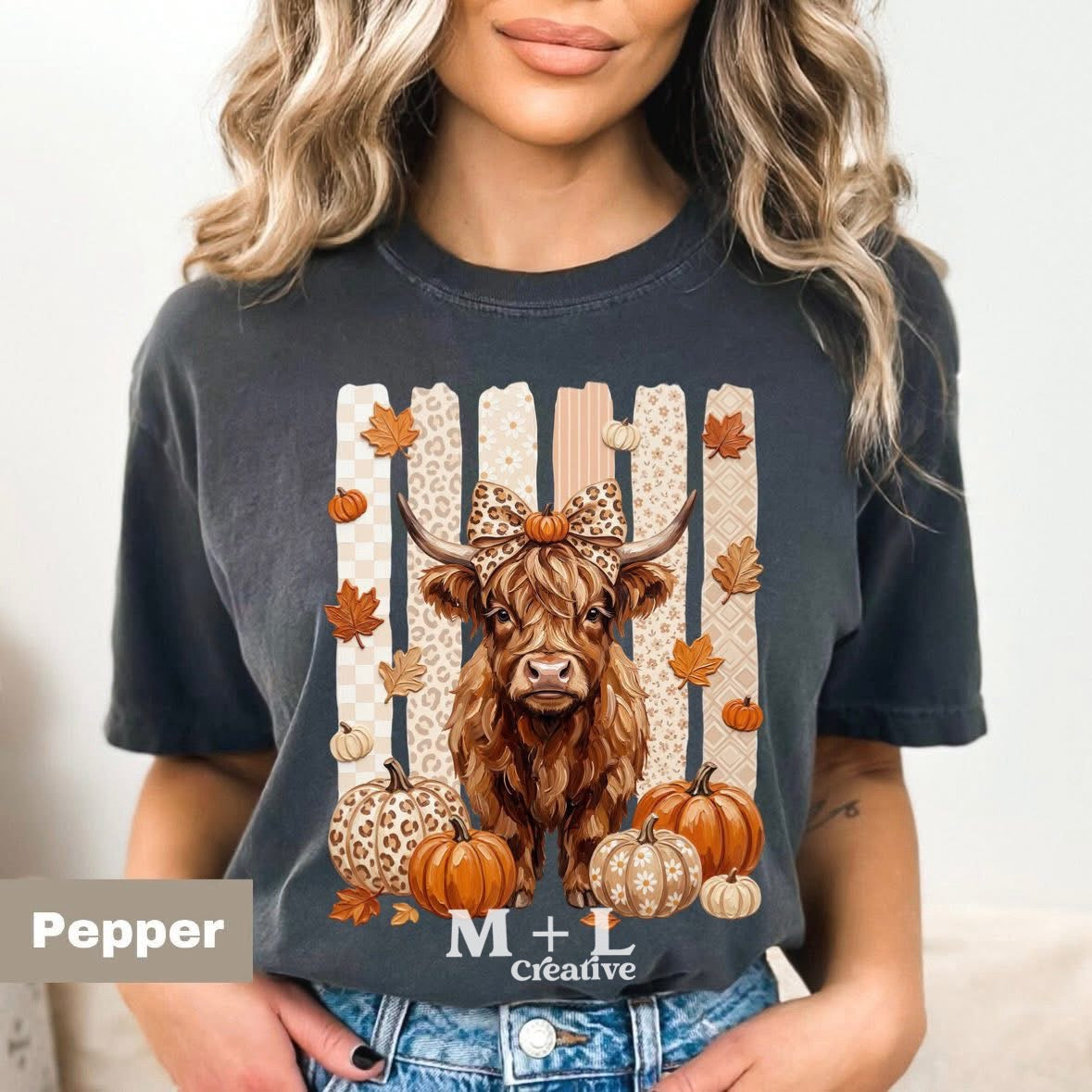 Fall Highland Cow