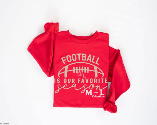 Football Is Our Favorite Season Light Tan
