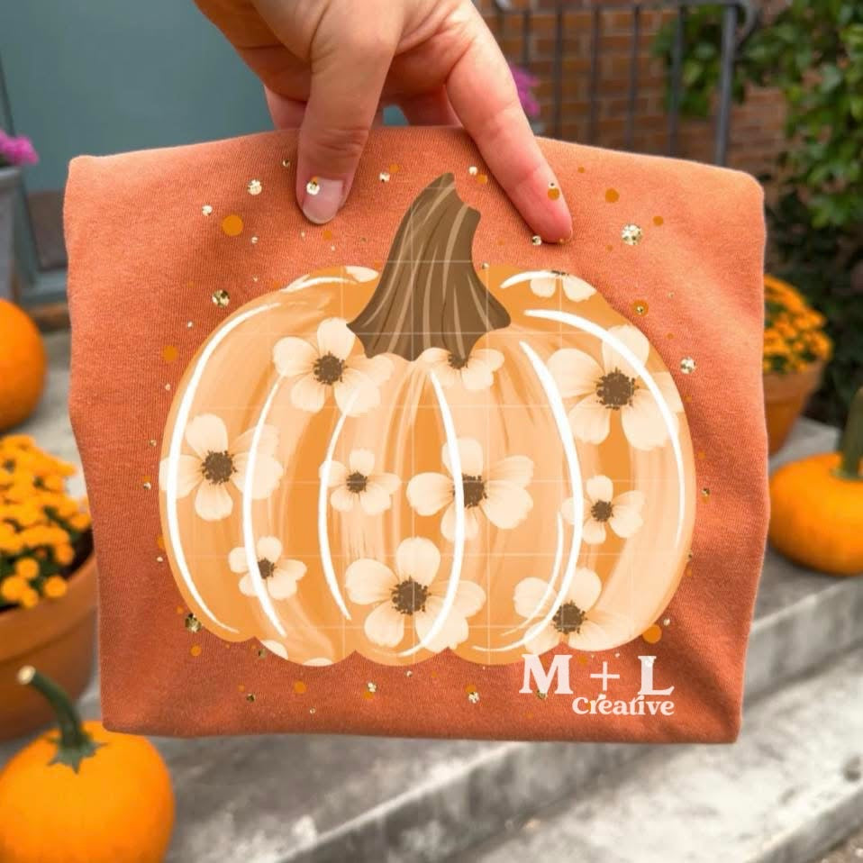 Floral Pumpkin