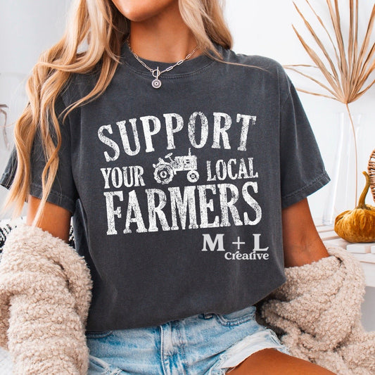 Support Your Local Farmers White