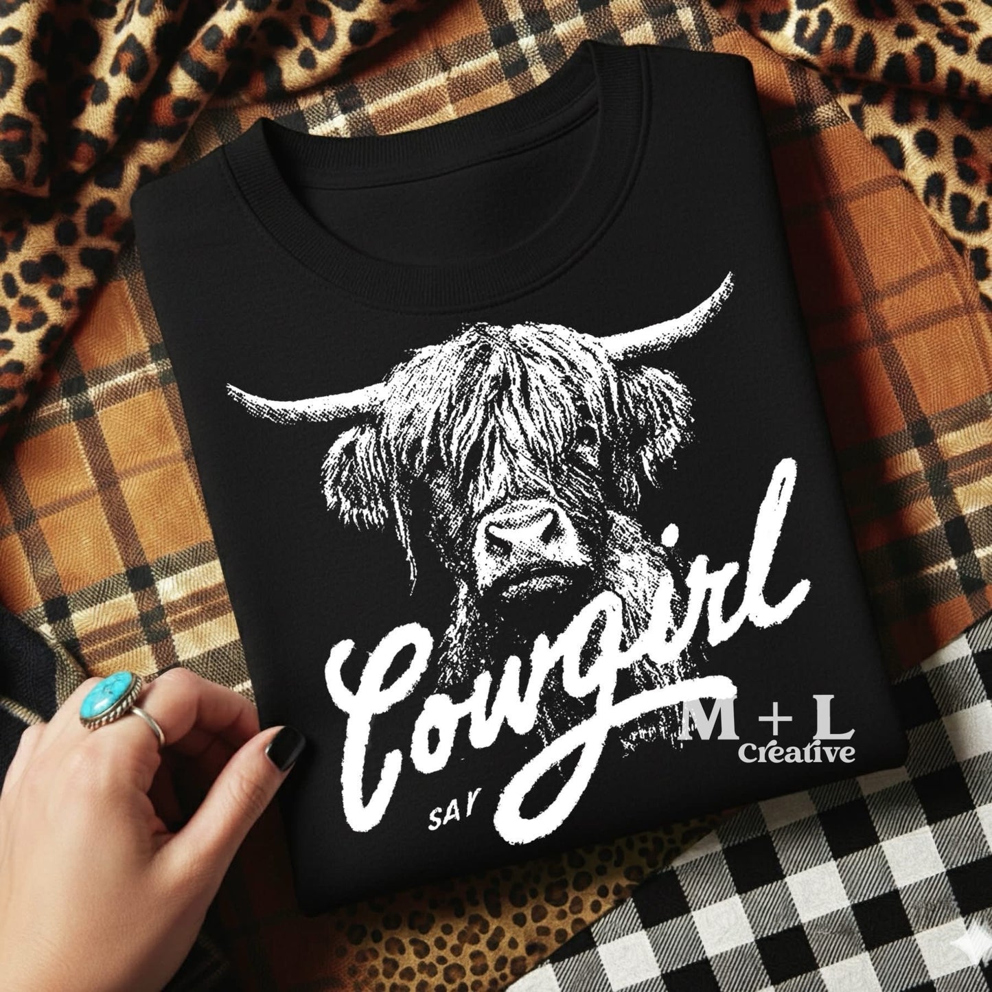 Highland Cow Cowgirl