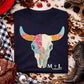 Patchwork Bull Skull